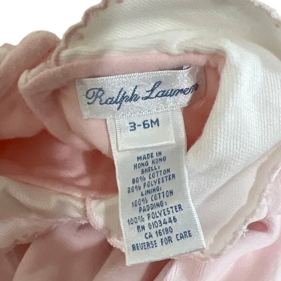Ralph Lauren 3-6 Girls Baby Dress Pink Heather Laced - Picture 3 of 6